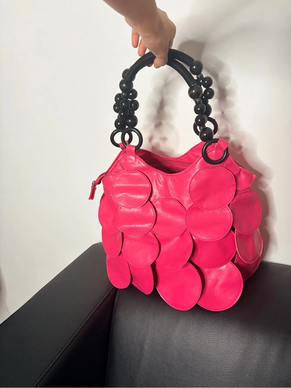 🤍 bright pink y2k mudd bag